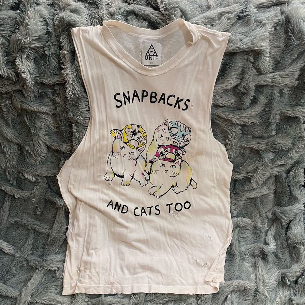 Unif : Snapbacks And Cats Too Distressed Muscle S… - image 1